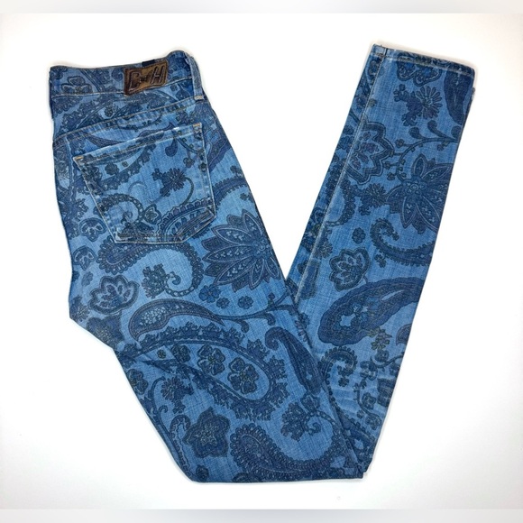 Citizens Of Humanity Womens Floral Paisley Avedon Low Rise Skinny Leg Jeans 26 - Picture 8 of 11